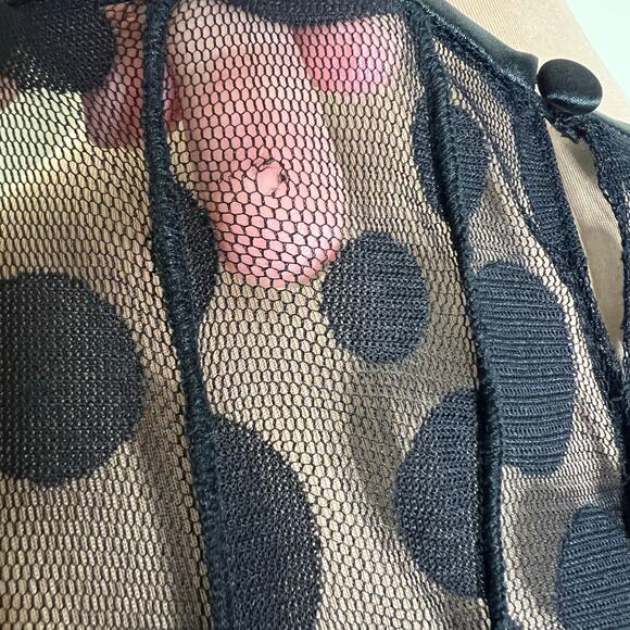 Rickie Freeman Teri Jon Dress 4 Womens Handkerchief Hem Polka Dot Party Designer - Picture 6 of 8